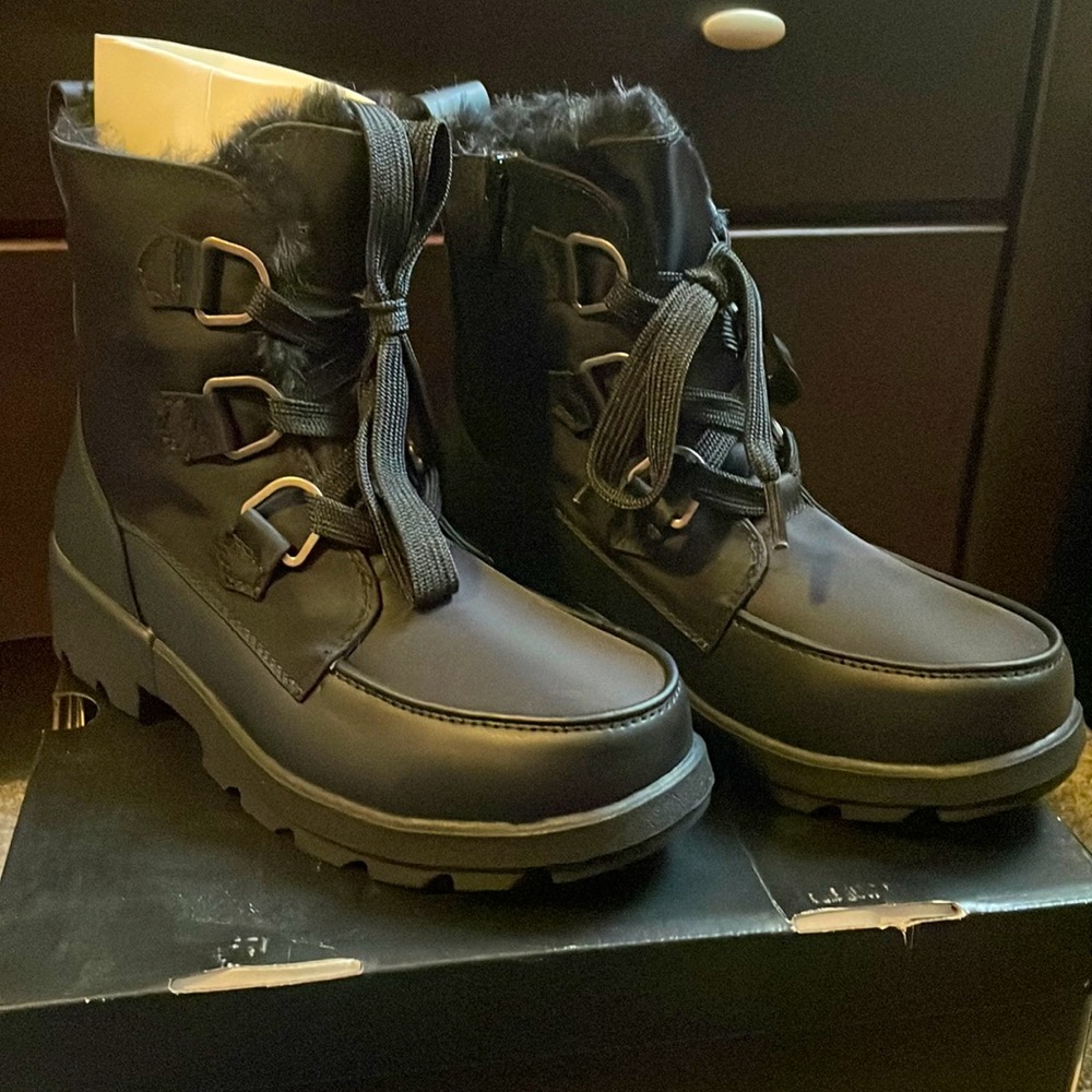 Black Nylon Cold-weather Bootie
